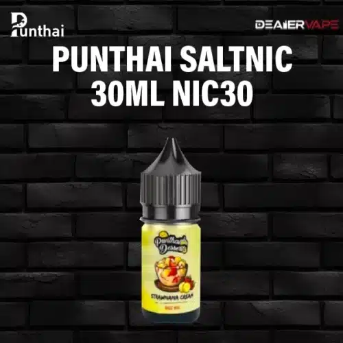 punthai saltnic 30ml nic30 strawnana cream