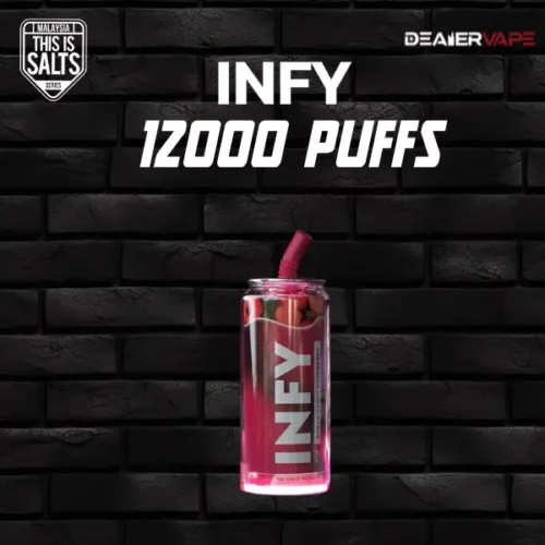Infy 12000 puff กลิ่นสตอเบอรี่รสซเบอรี่ หอมอร่อยลงตัวสุดๆ