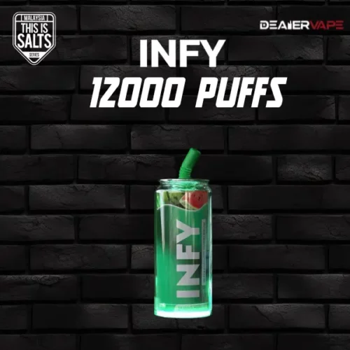 Infy 12000 puff กลิ่นหมากฝรั่งแตงโม เย็นสุดๆ สูบแล้วชื่นใจ